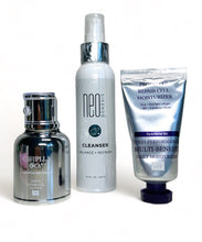 Load image into Gallery viewer, CAVIPLLA O2 Multi Serum with Promoter Repair Cell Cream and NeoGenesis Cleanser