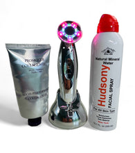 Load image into Gallery viewer, 3 pc Set Time Master Pro LED with Promoter Collagen Gel and Hudsony Mist - European Beauty by B