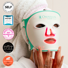 Load image into Gallery viewer, Omnilux Clear LED Flexible Light Therapy Mask with proven results.