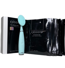 Load image into Gallery viewer, Exoderm Bio-Cellulose Mask 10pc with Sonic Face Brush