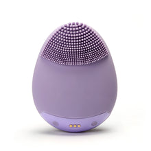 Load image into Gallery viewer, Hello Glow! MY DERMATICIAN Vibrating Sonic Care Facial Cleansing Brush Purple European Beauty by B