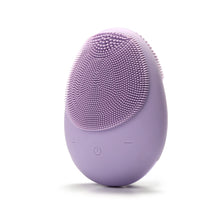 Load image into Gallery viewer, Hello Glow! MY DERMATICIAN Vibrating Sonic Care Facial Cleansing Brush Purple European Beauty by B