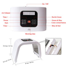 Load image into Gallery viewer, 7 Color PDT LED Face Mask Light Therapy Device Skin Tightening Machine Skin Rejuvenation Photon Device For Face Black Spot Remover Anti-Wrinkle Anti Aging Salon SPA Skin Care Tools for Face Neck Body - European Beauty by B