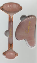 Load image into Gallery viewer, Osmosis Skincare Rose Quartz Roller & Gua Sha Set - European Beauty by B