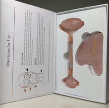Load image into Gallery viewer, Osmosis Skincare Rose Quartz Roller & Gua Sha Set - European Beauty by B