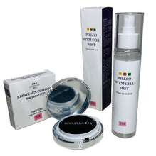 Cargar imagen en el visor de la galería, Sculplla+H2 Pilleo Stem Cell Mist 120ml with Repair Sun Cushion Broad Spectrum SPF 50 - European Beauty by B