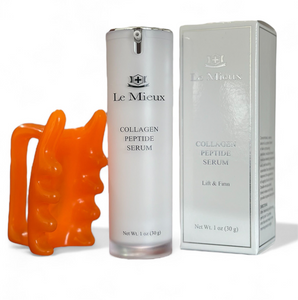 Le Mieux Collagen Peptide Serum - Concentrated, Creamy Anti Aging Face Serum 30 ml  with Free facia Face Massager