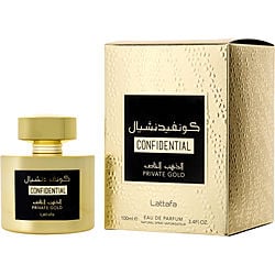 Confidential Private Gold By Lattafa Eau De Parfum 3.4 Oz Unisex