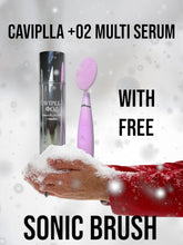 Load image into Gallery viewer, CAVIPLLA +O2  Premium Caviar Multi Serum  Caviar + PLLA + 4GF with Halyo Sonic Brush
