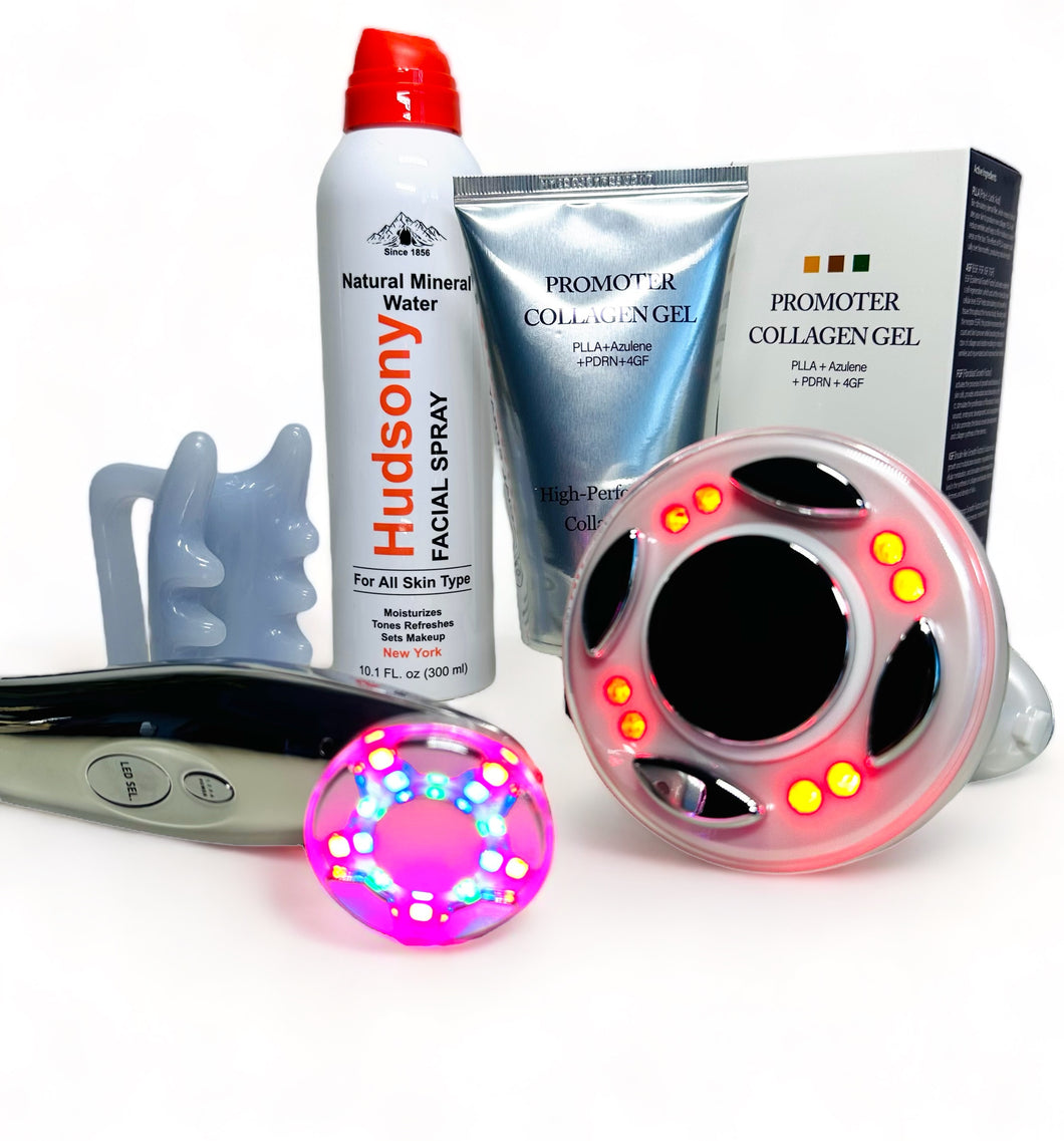 Paquete Time Master Pro con LED Curve my Body, cepillo sónico facial y masajeadores de fascia