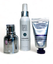 Load image into Gallery viewer, CAVIPLLA O2 Multi Serum with Promoter Repair Cell Cream and NeoGenesis Cleanser
