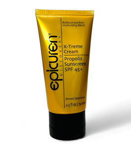 Epicuren Discovery X-treme Crema Protector solar de propóleo SPF 45+, 2.5 onzas líquidas