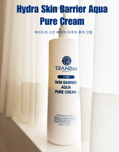 Hydra Skin Barrier Aqua Pure Cream bottle with cherry illustration on a white background