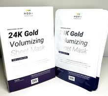 Load image into Gallery viewer, Special  24k Gold Volumizing Sheet Mask 5pc With Free Sonic Brush / TOV House of PLLA HOP+

