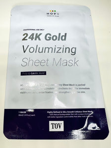 TOV House of PLLA HOP+ 24k Gold Volumizing Sheet Mask 5pc