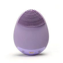 Load image into Gallery viewer, Hello Glow! MY DERMATICIAN Vibrating Sonic Care Facial Cleansing Brush Purple European Beauty by B
