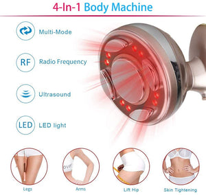 Rose Curve My Body for Face and Body 4-in-1 Ultrasonic Slimming Machine with Sculplla +H2 Promoter Collagen Gel 150g / 5oz - European Beauty by B