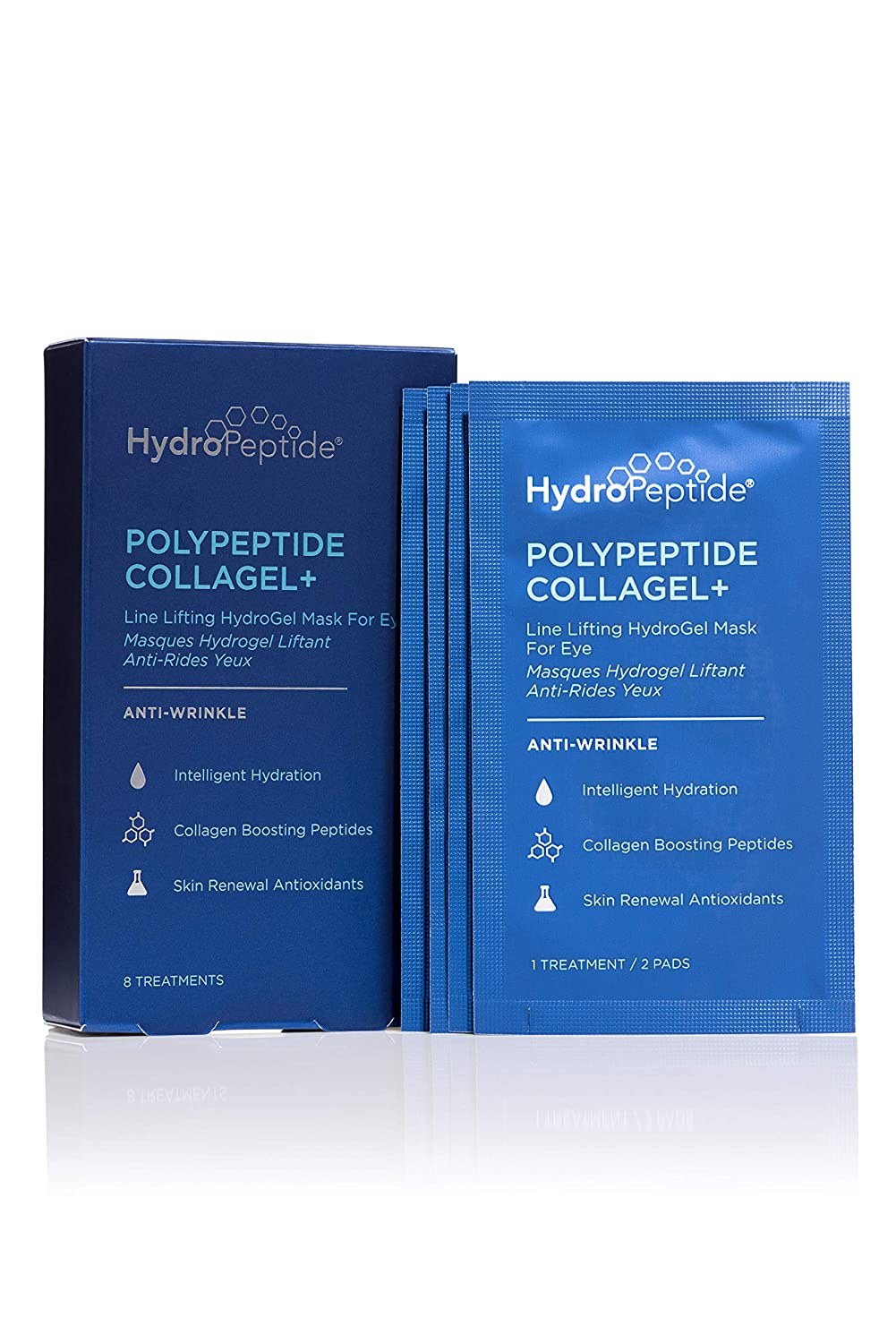 HydroPeptide Polypeptide Collagel Plus Eye Masks, 8 Count - European Beauty by B