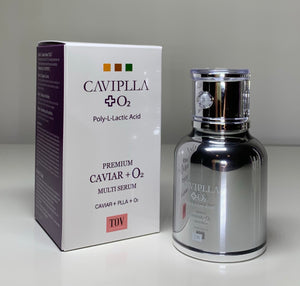 Caviplla O2 Premier Caviar Multi Serum 30ml with Face Sonic Brush - European Beauty by B
