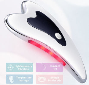 TriAngle Facial Beauty Massager Gua sha with LED Light Therapy - European Beauty by B