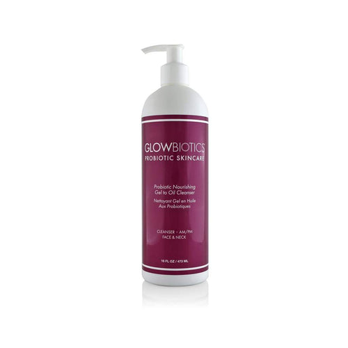 Glowbiotics Probiotic Nourishing Gel to Oil Cleanser 16 oz - European Beauty by B