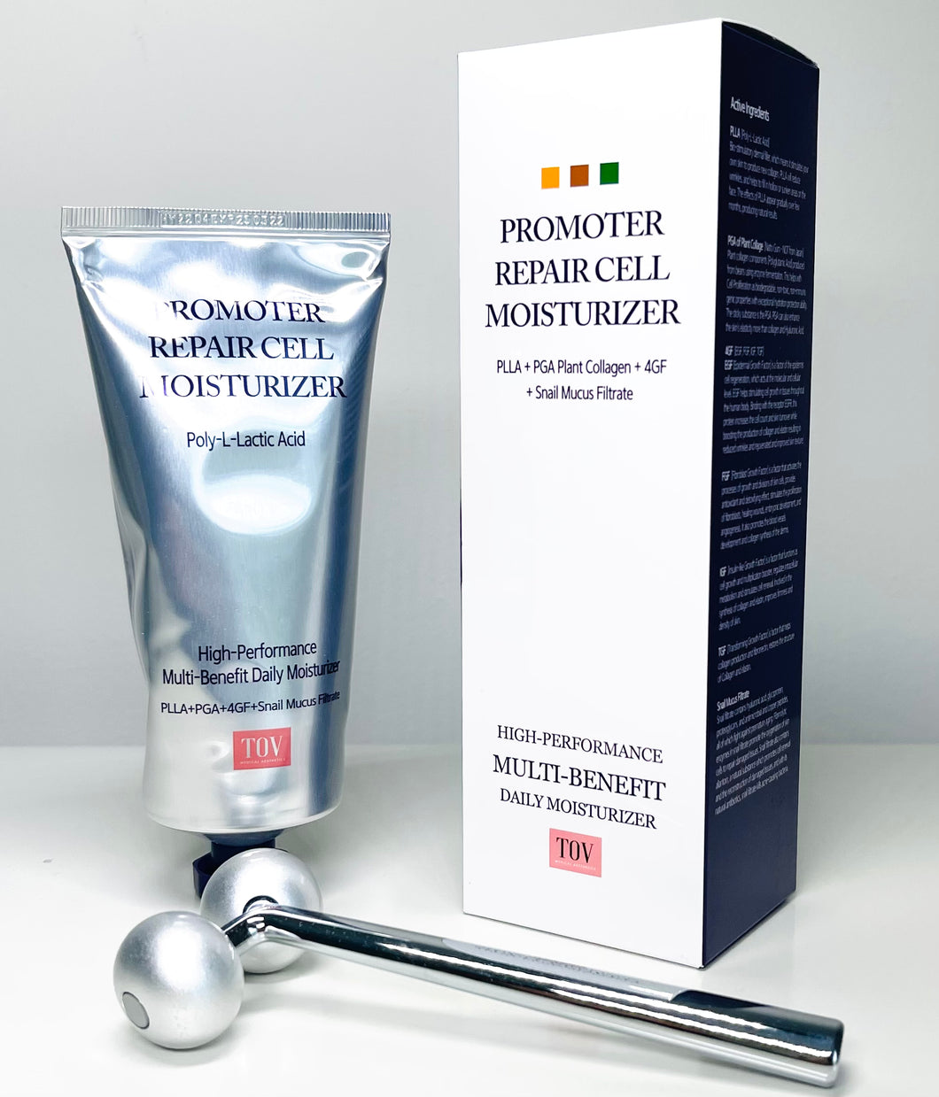 Sculplla +H2 Promoter Repair Cell Cream 200 ml with free face roller massager - European Beauty by B