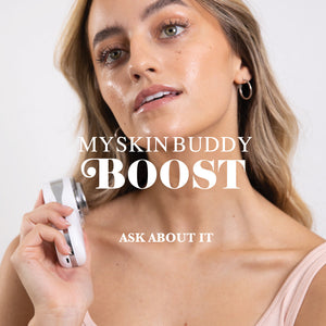 MSB Myskinbuddy BOOST My Skin Buddy New & Improved with Free Halylo Sonic Facial Brush