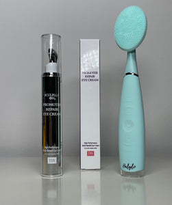 Sculplla +H2 Promoter Repair Eye Cream with Face Sonic Brush - European Beauty by B