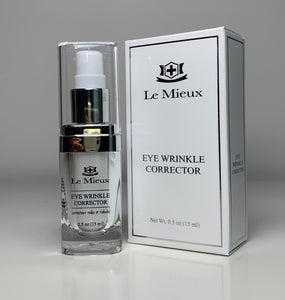 Le Mieux Eye Wrinkle Corrector Cream - Hyaluronic Acid Moisturizer for Eyes with 7 Potent Peptides - European Beauty by B