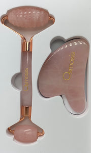 Osmosis Skincare Rose Quartz Roller & Gua Sha Set - European Beauty by B