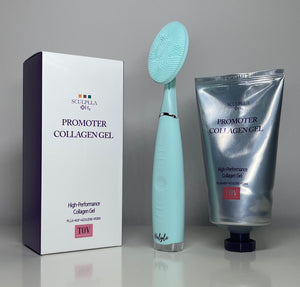 Sculplla +H2 Promoter Collagen Gel 150g / 5oz with Free Face Sonic Brush - European Beauty by B
