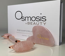 Load image into Gallery viewer, Osmosis Skincare Rose Quartz Roller &amp; Gua Sha Set - European Beauty by B