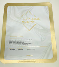 Load image into Gallery viewer, INNERNATURE K-BU Natural Face MASK , Skin soothing Mask Pack 10pc
