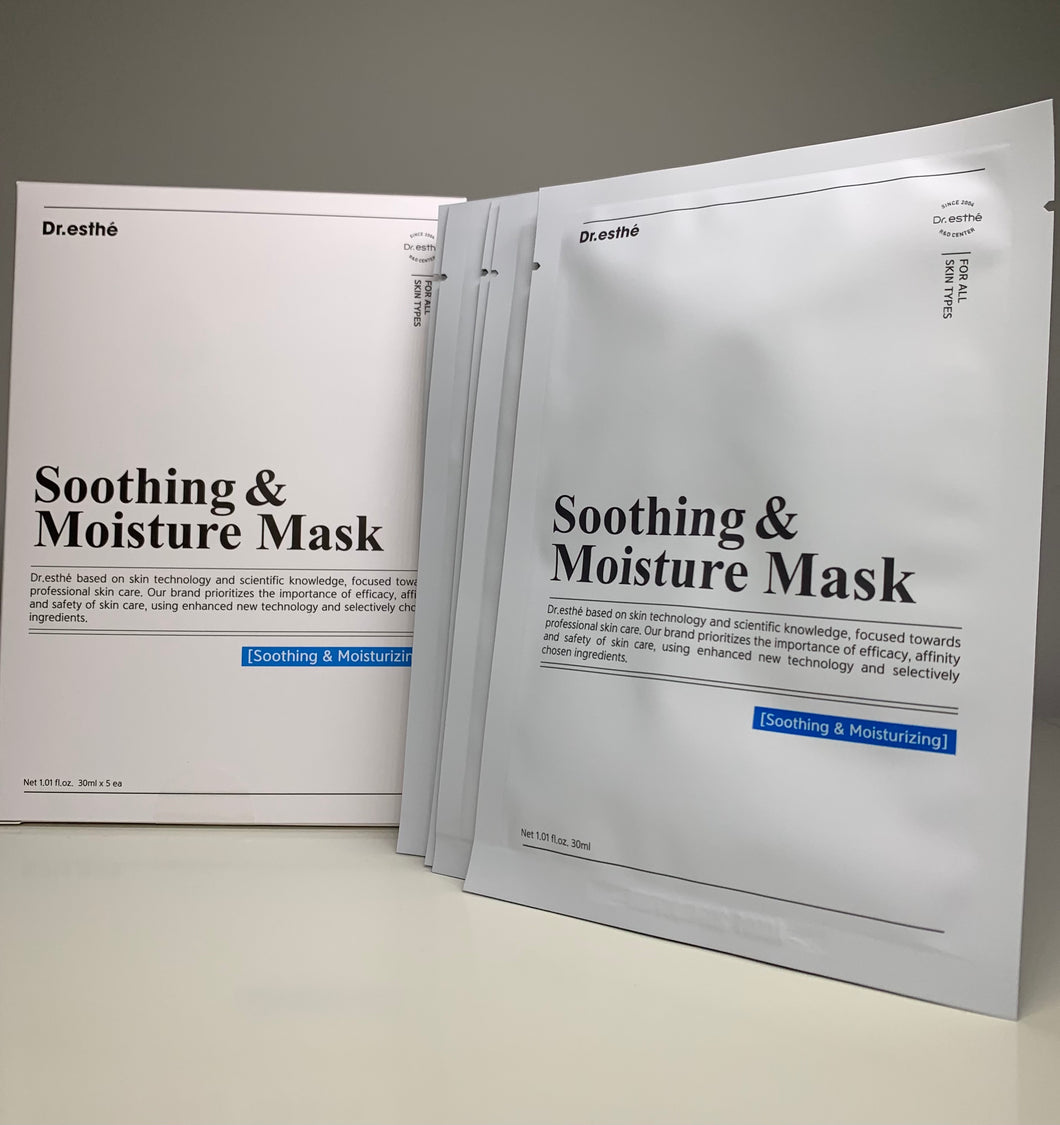 Dr.esthe Soothing & Moisture mask 5 pc - European Beauty by B