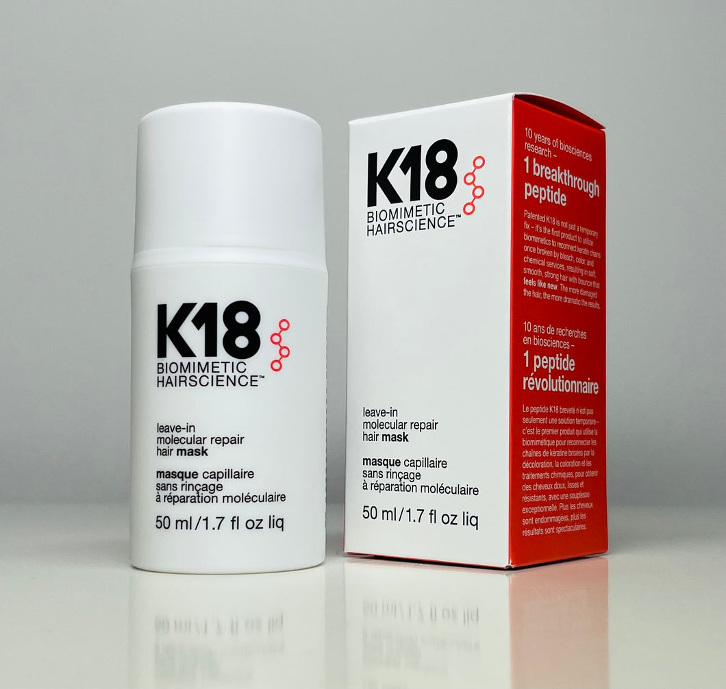 K18 Biomimetic Hairscience Leave-In Molecular Repair Hair Mask 1.7oz - European Beauty by B